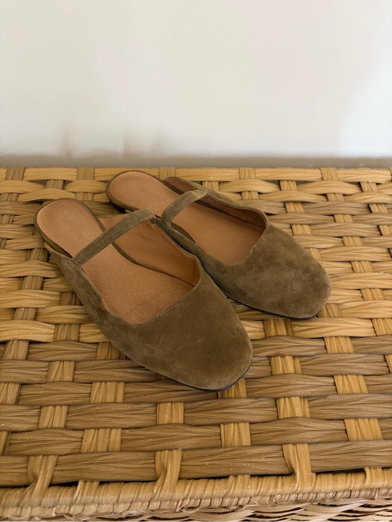 Madewell Shoes - Greta Mule in Olive Brown